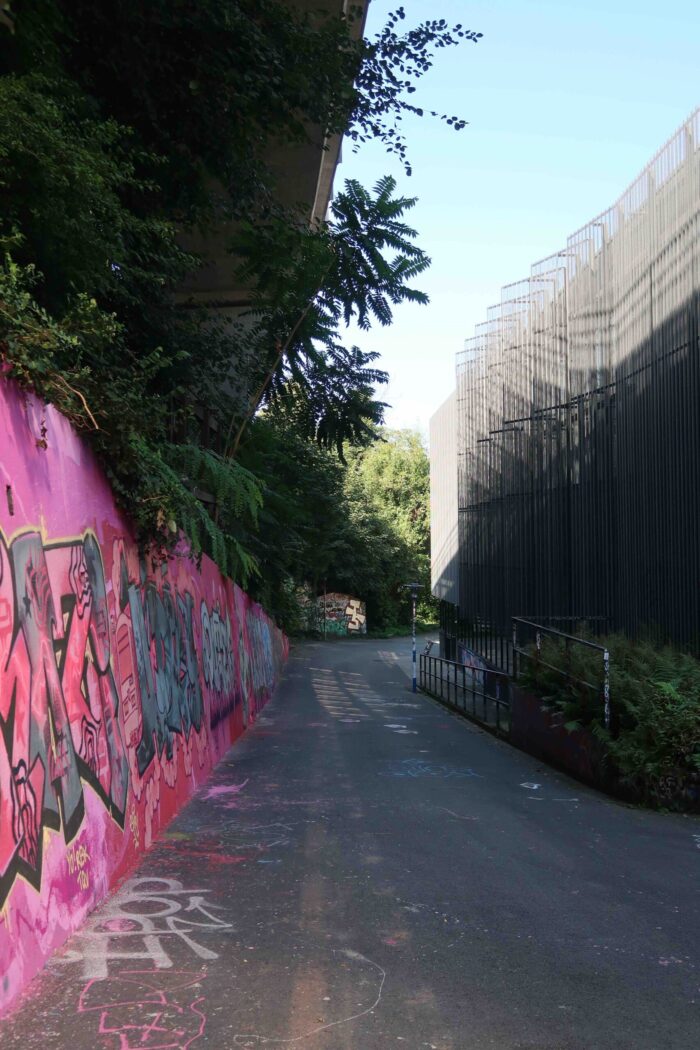 Le chemin depuis le métro Vigie